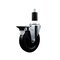 Service Caster 5'' Soft Rubber Swivel 1-3/8'' Expanding Stem Caster with Brake SCC-EX20S514-SRS-PLB-138 - alternate 1